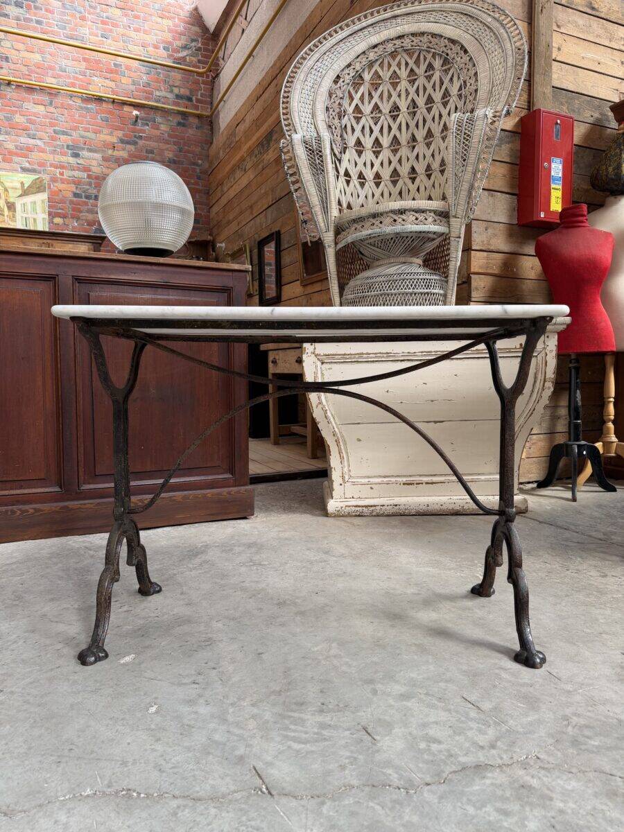 Table de bistrot en marbre fin XIXème