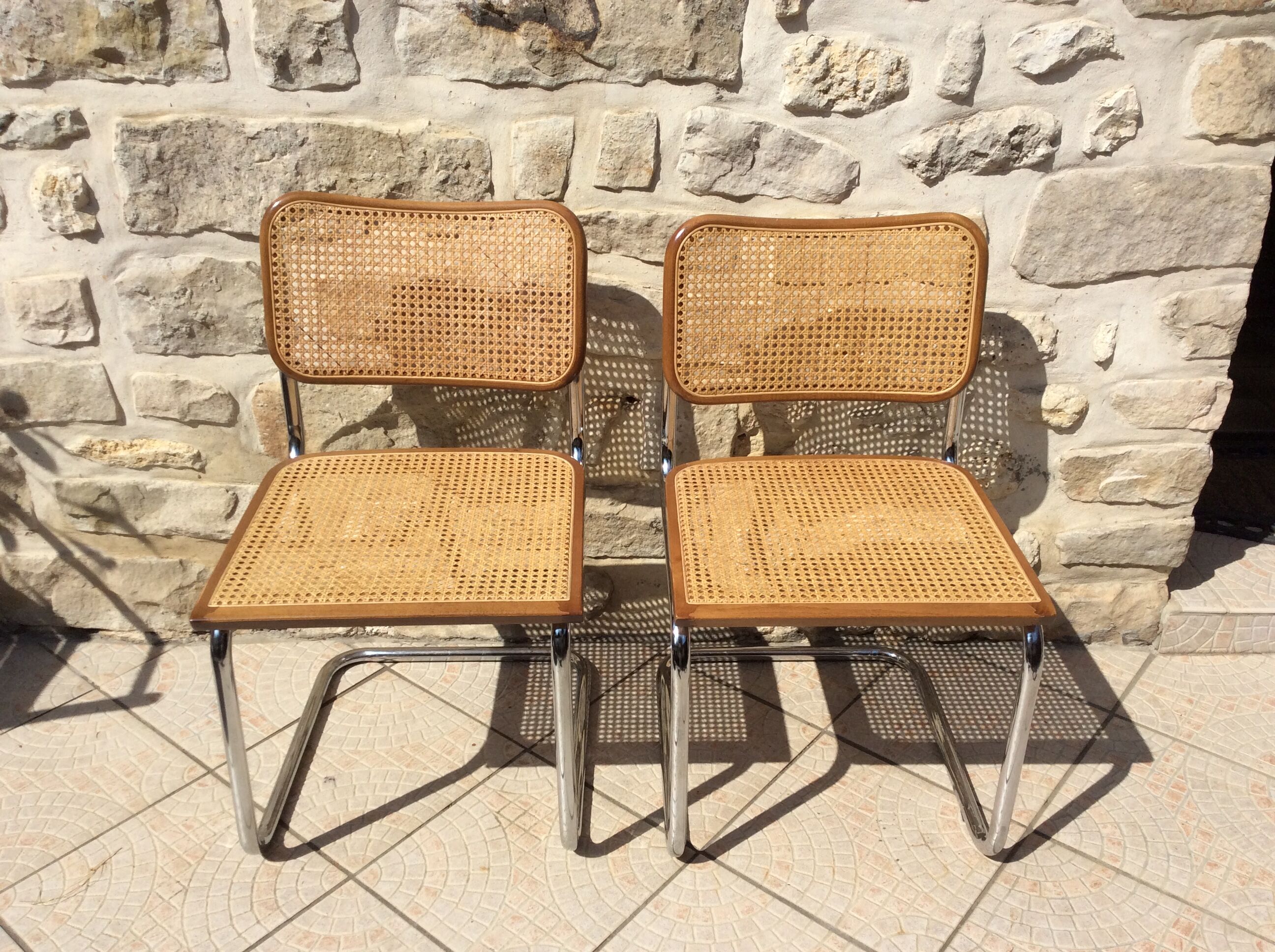 Marcel Breuer chairs pair