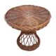 Vintage rattan round table