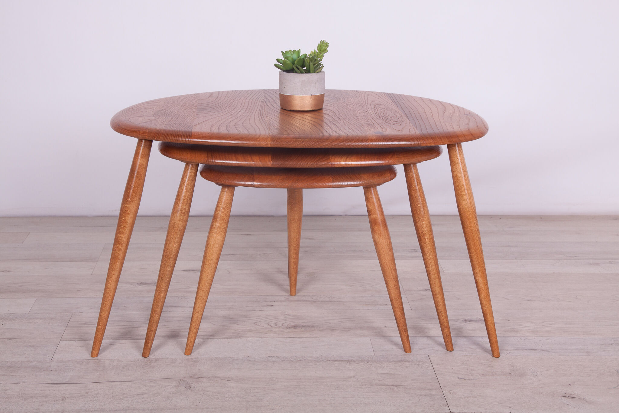 Pebble Nesting Tables by Lucian Ercolani for Ercol, 1960s, Set of 3