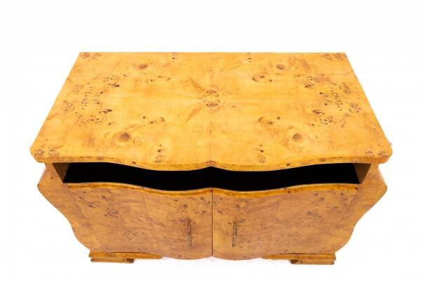 Art Deco chest of drawers from the 1940s, Poland.