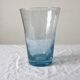 Vintage Biot Light Blue Bubble Blown Glass Vase