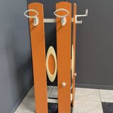 Orange wall unit Coat rack 1970s by ED Design