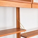 Mid-Century Teak Wall Unit by Torbjørn Afdal for Bruksbo, 1950s, Set of 2