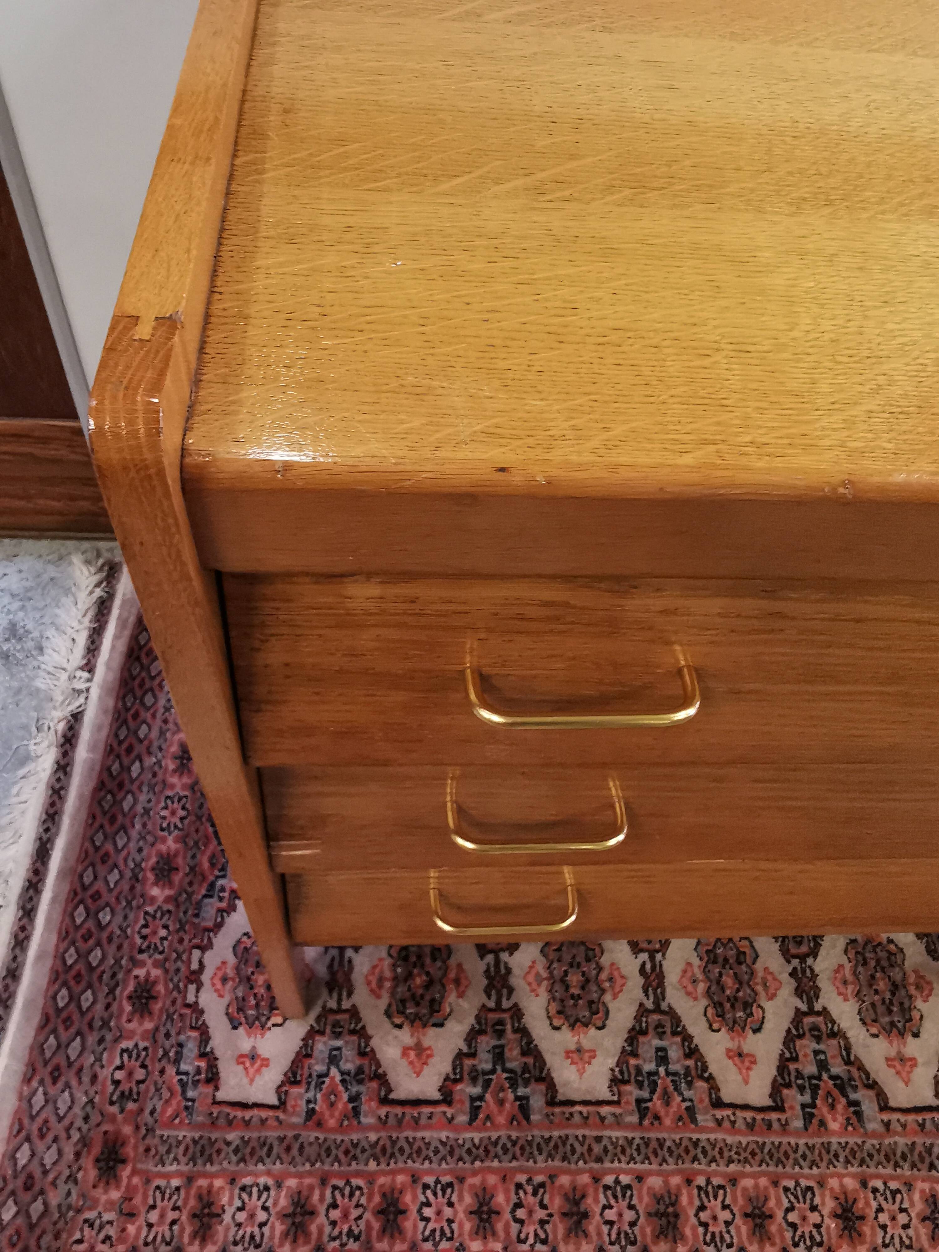 Vintage chest of drawers holes drawers