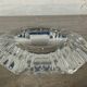 Val St Lambert hexagon ashtray in cut crystal