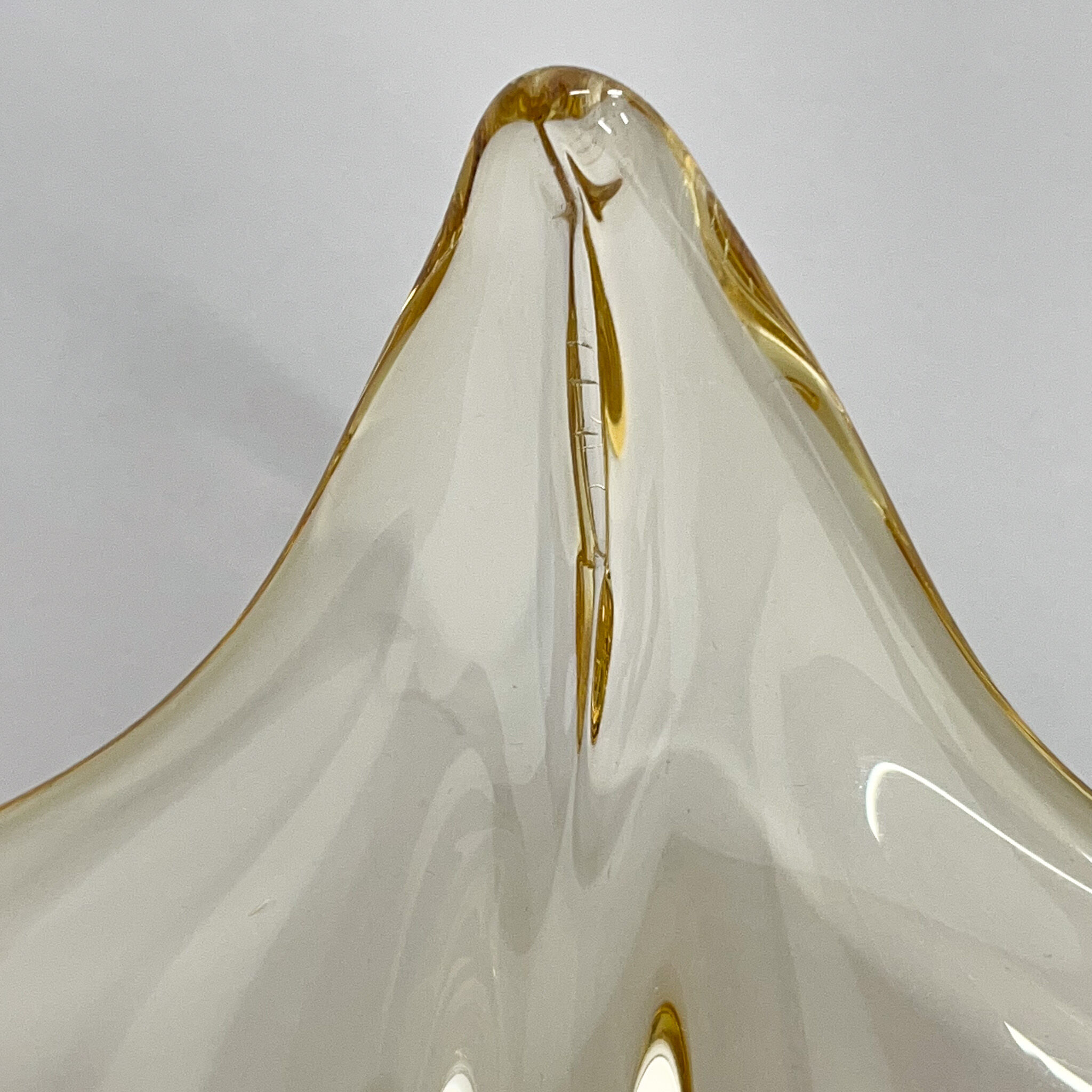 Czech Art Glass Bowl by Josef Hospodka for Chribska Glassworks, 1960s
