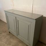 Buffet à 2 portes ancien vintage gris nuage