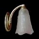 Art deco period wall lamp, tulip signed maynadier