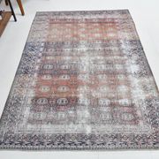 Tapis persan classique rouge et bleu