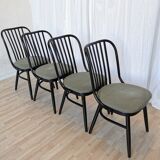Vintage Bentwood Dining Chairs - Set of 4 Ligna Style - 1980s Yugoslavia