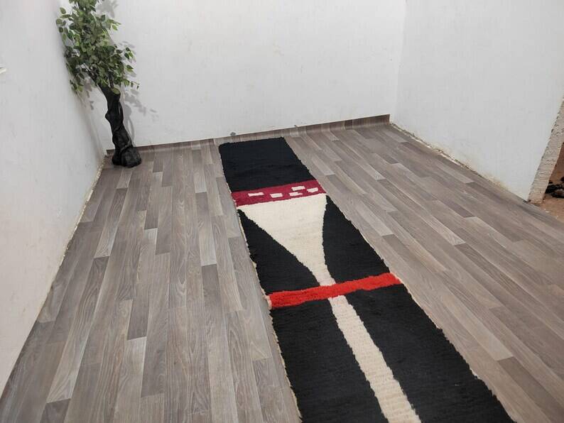 Tapis de couloir bérbere fait main 300cmx70cm