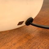 1970s vintage space-style German glass table lamp by Limburg.