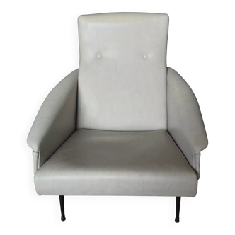 Fauteuil skaï années 50