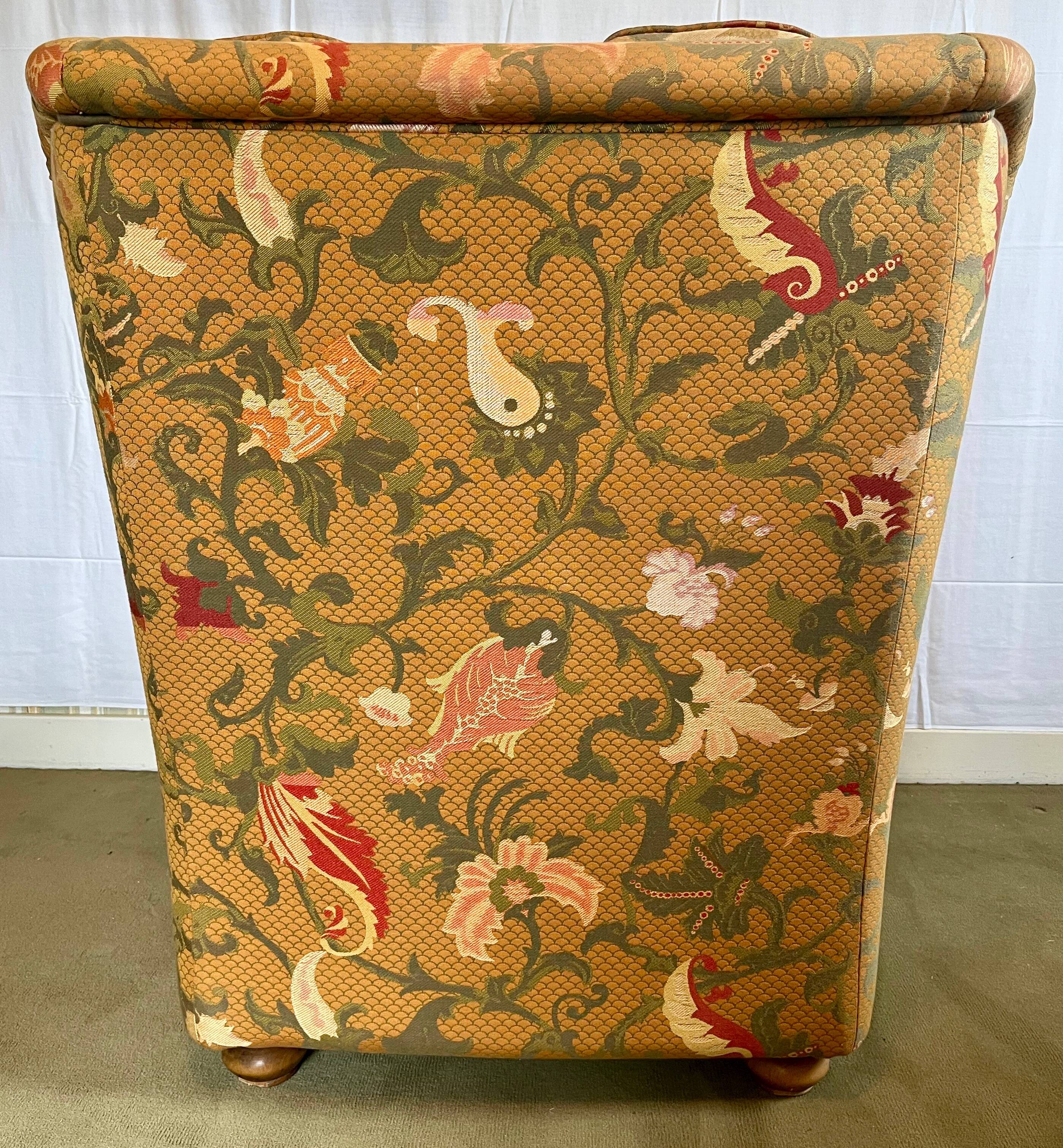 Vintage wingback chair, Burov brand, 1990s.