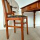 Fischel bistro chair "Indislocables" solid wood 1940s-1950s
