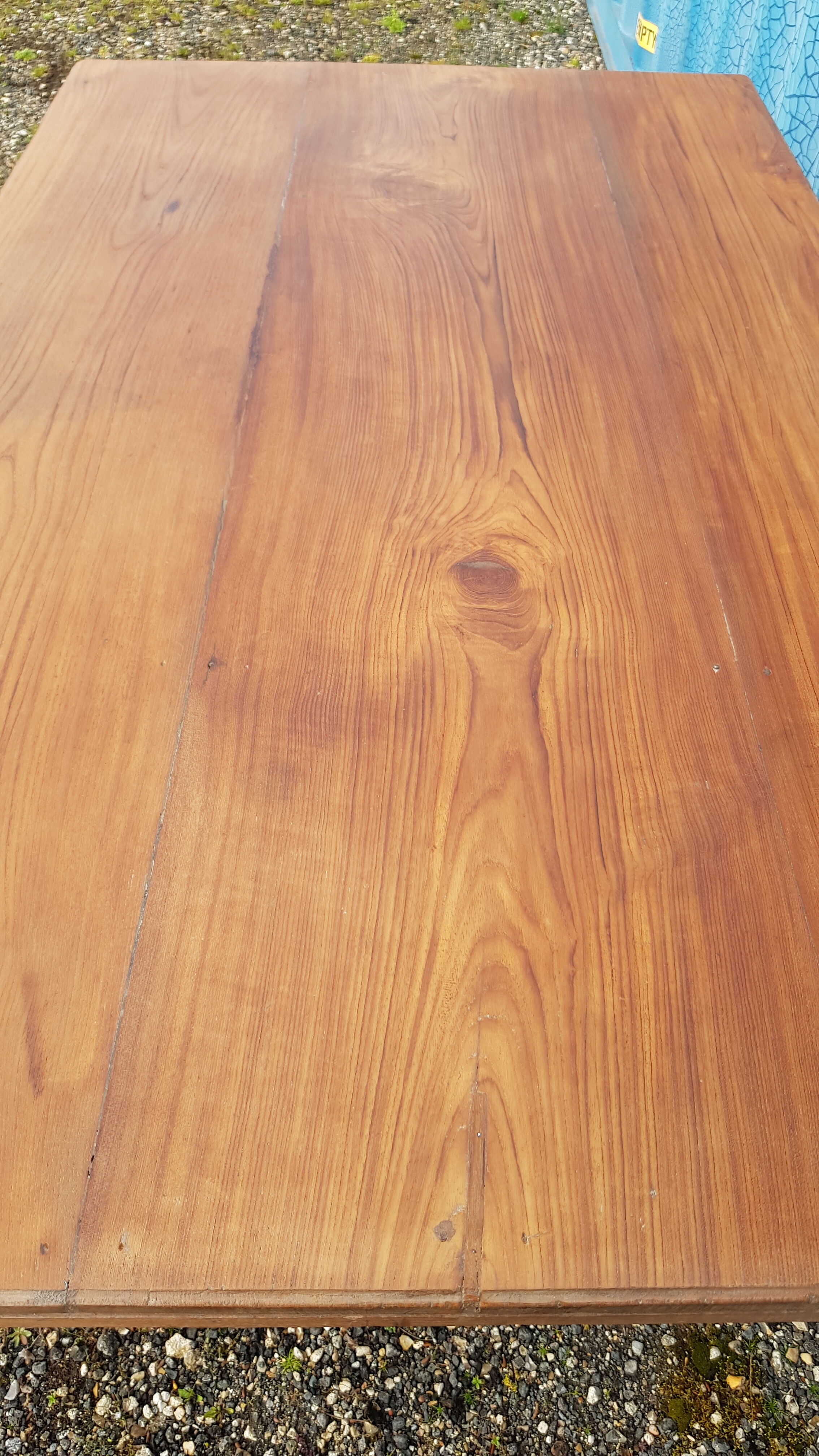 Old Burmese teak dining table