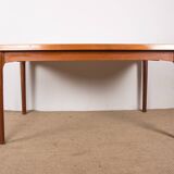 Danish extendable teak dining table by Henning Kjaernulf for Vejle Stole 1960.