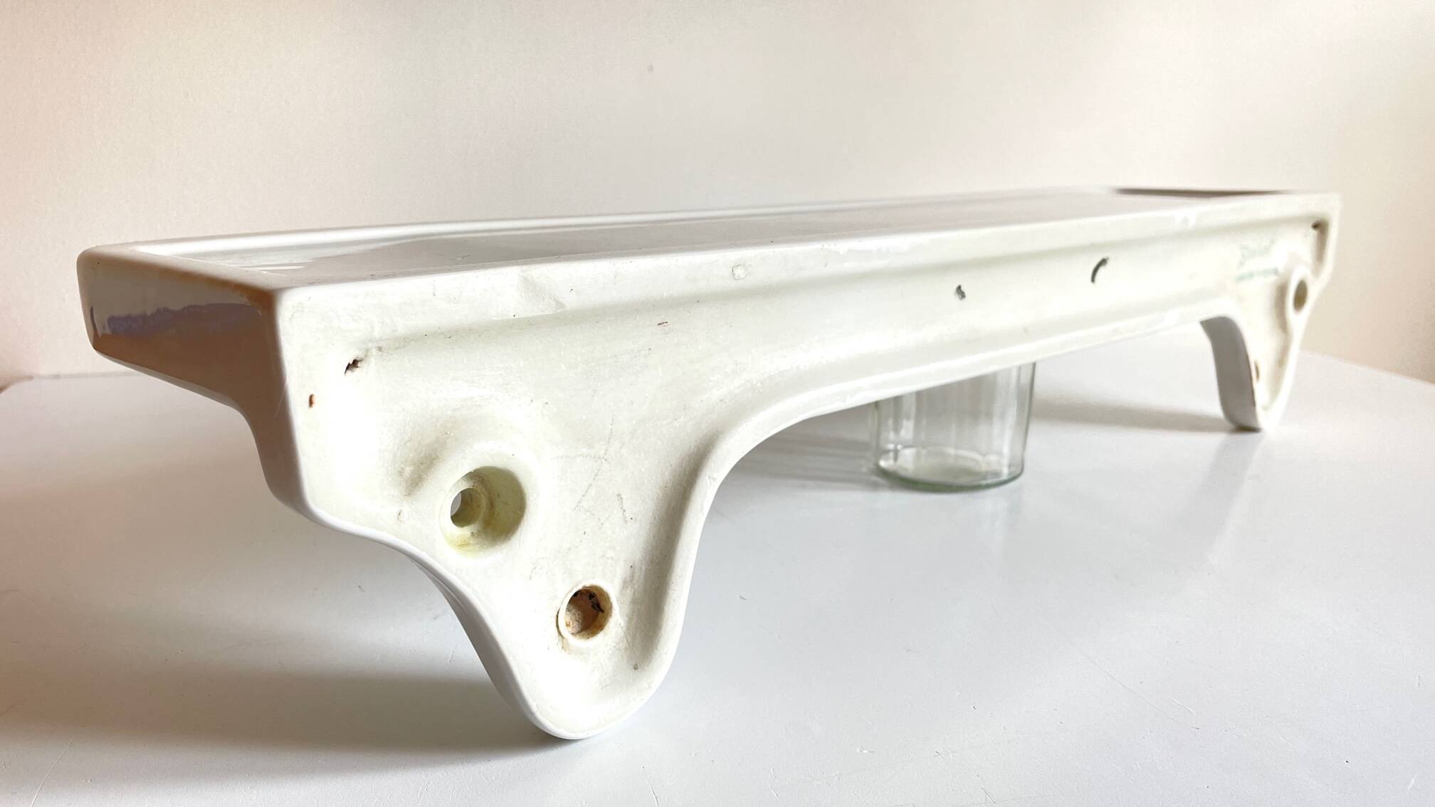 Vintage ceramic wall shelf - france