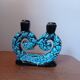Chandelier two branches in slurry earthenware