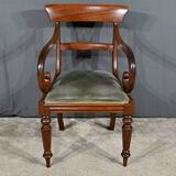 Armchair with Mahogany Crosses, Victorian period, England – 2nd part 19th century