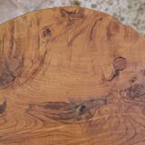 Brutalist wooden chair