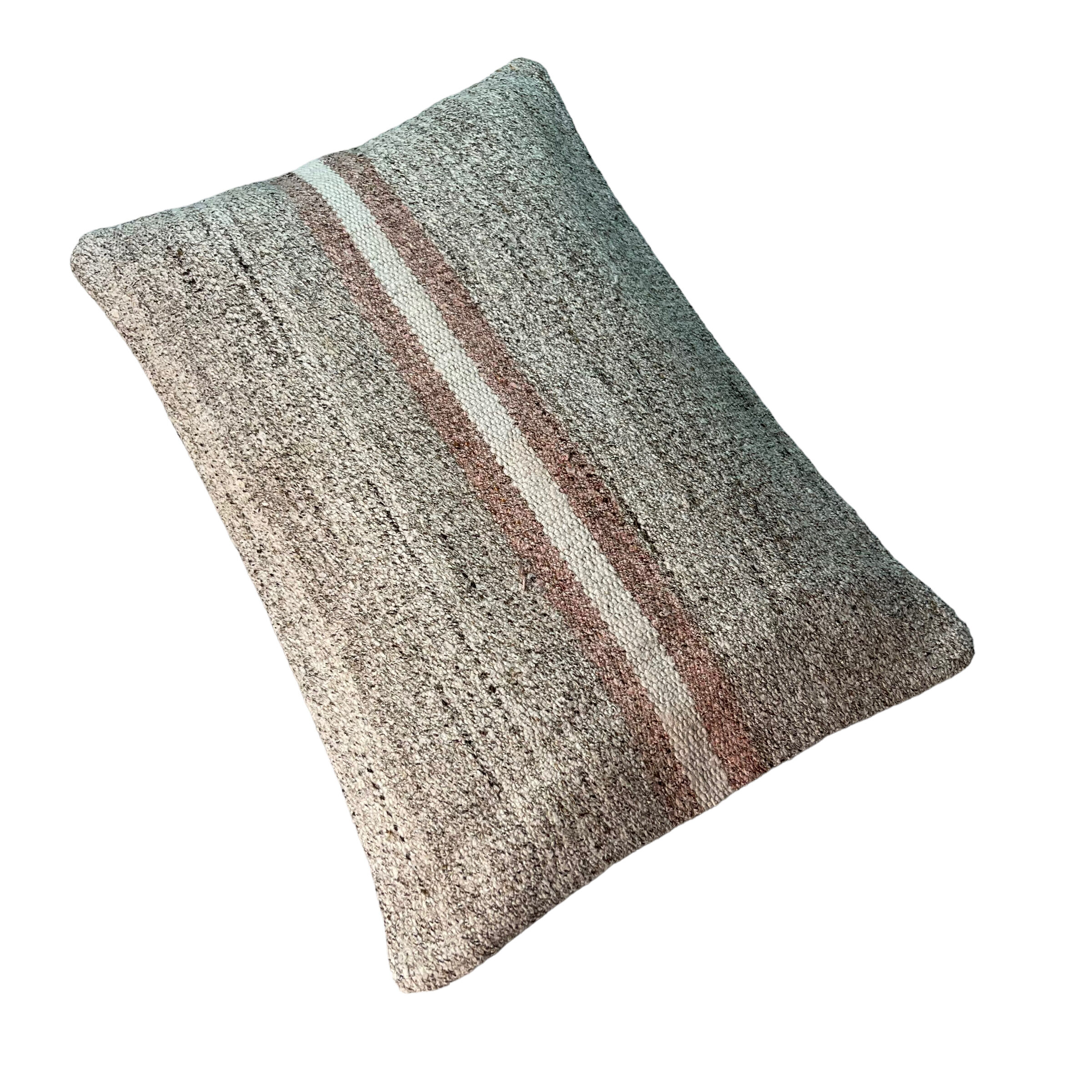 Vintage turkish kilim cushion cover, 30 x 50 cm
