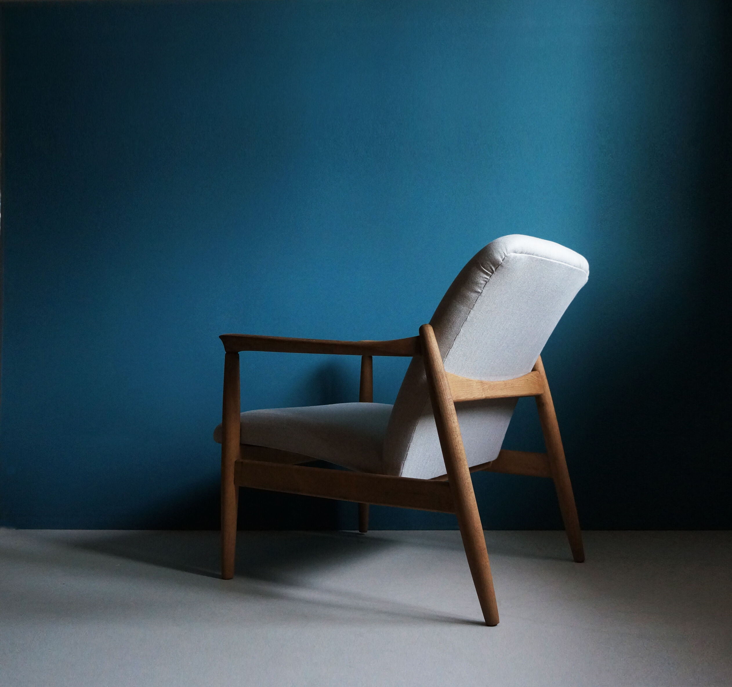 Vintage Armchair from Mid Century designed by Edmund Homa, Restored