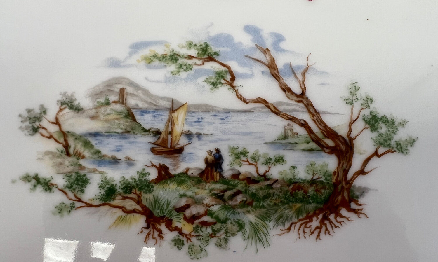 Limoges porcelain cake dish