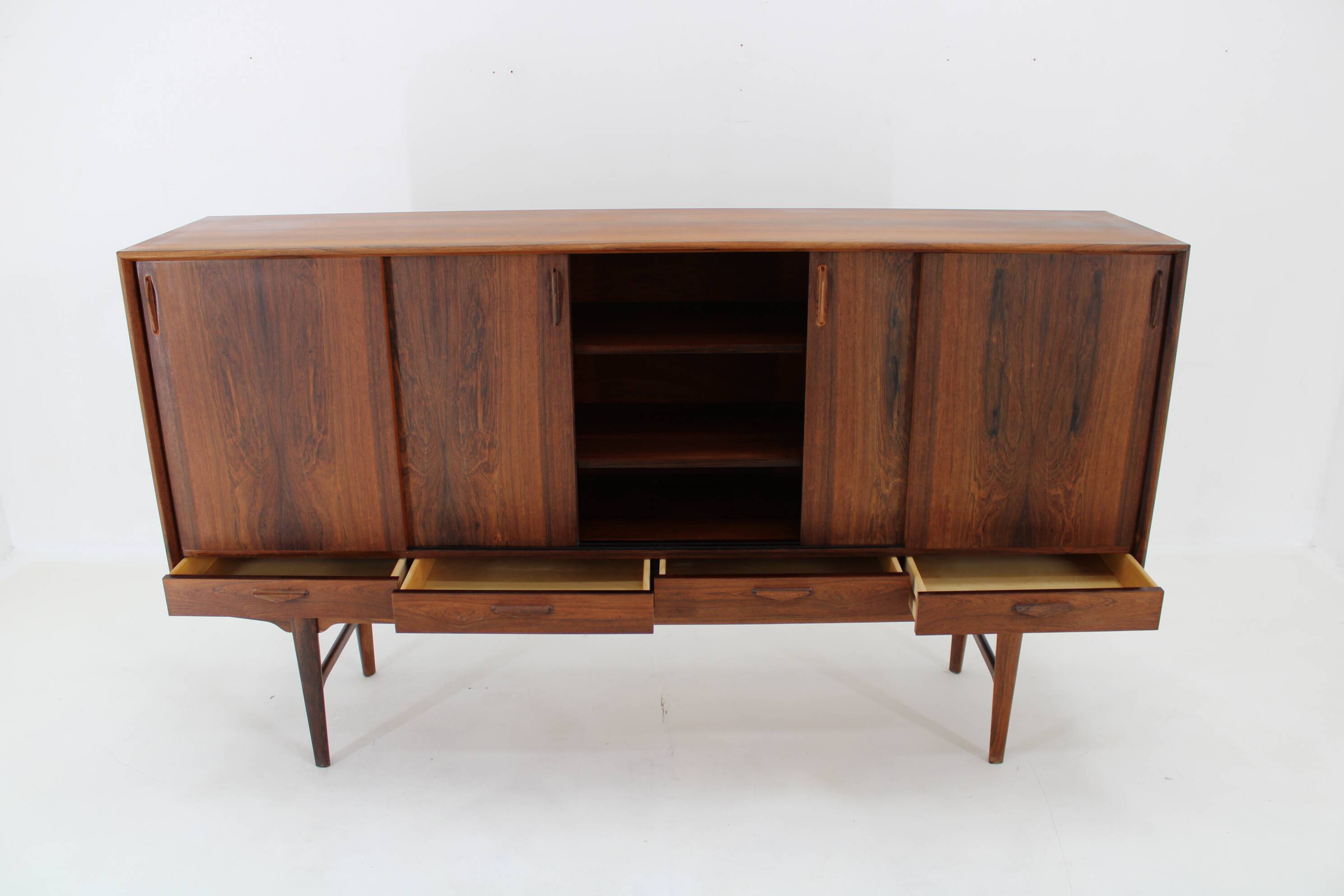 1960s H.P.Hansen Wooden Highboard , Denmark