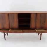 1960s H.P.Hansen Wooden Highboard , Denmark