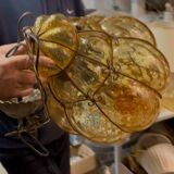 Extra Large Wrought Iron Light Pendant 1970’s