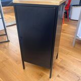 Commode noire anthracite en métal lixhult revisitée par le designer vk design paris