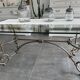 Roche Bobois glass and steel dining table and 6 chairs