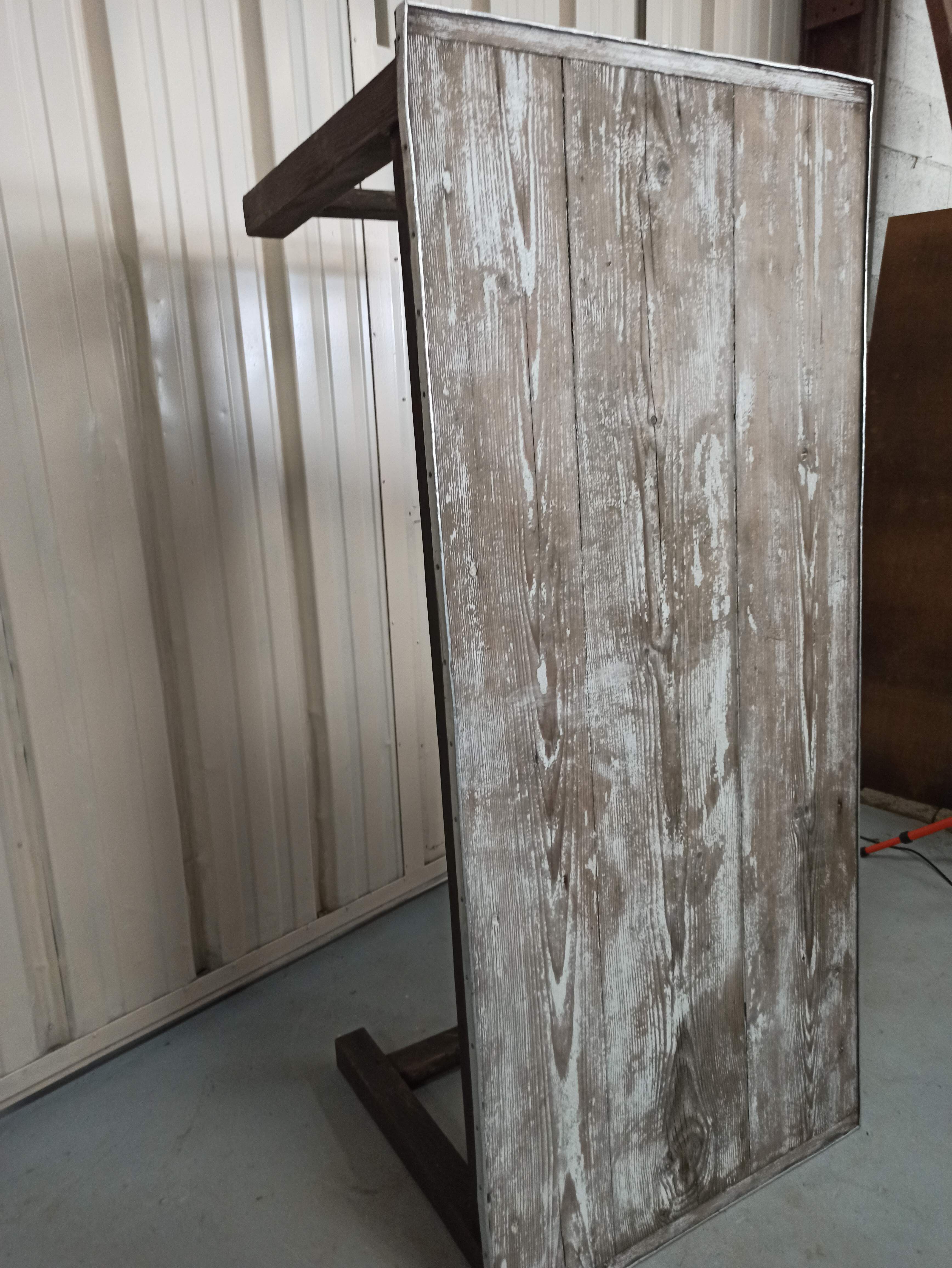 181 cm - Patinated spacer farm table