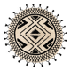 Round 160 cm cotton Berber rug