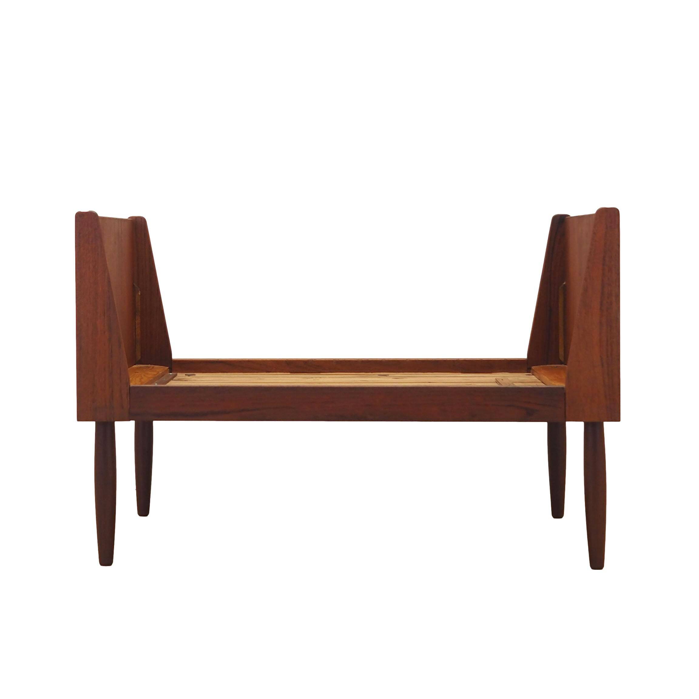 Teak bed, Danish design, 1970s, production: Denmark