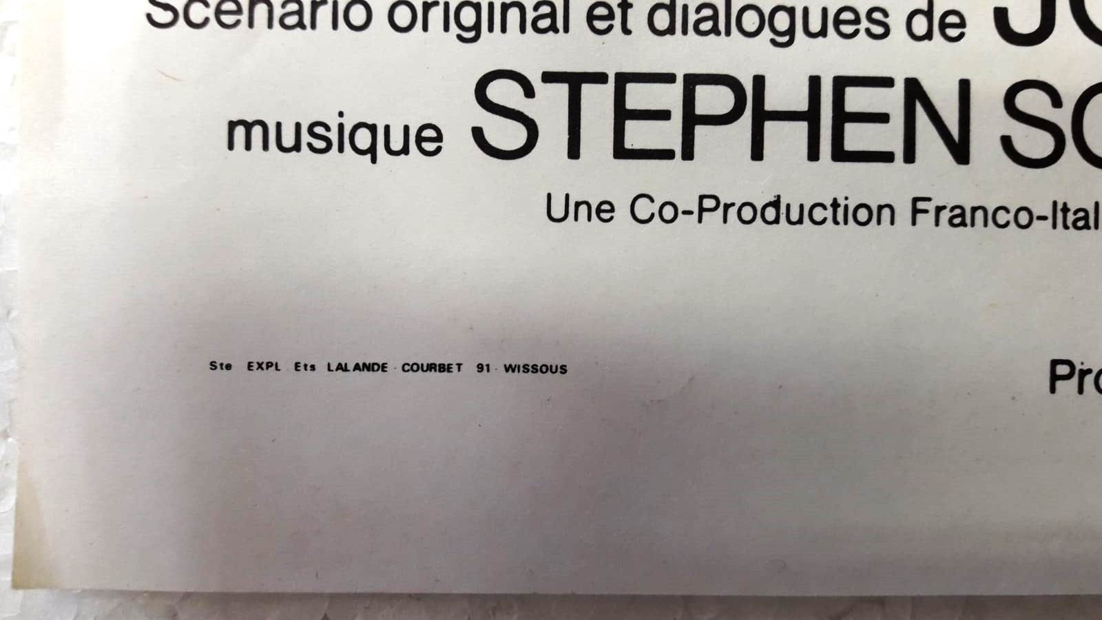 Original movie poster "stavisky" 1974 jean-paul belmondo, annie duperey...