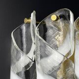 Vintage Murano Torciglioni wall lamp by Avmazzega, Italy, 1970s