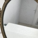 Brass psyche mirror