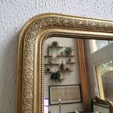 Mirror 99 x 72 cm gilded Louis Philippe old