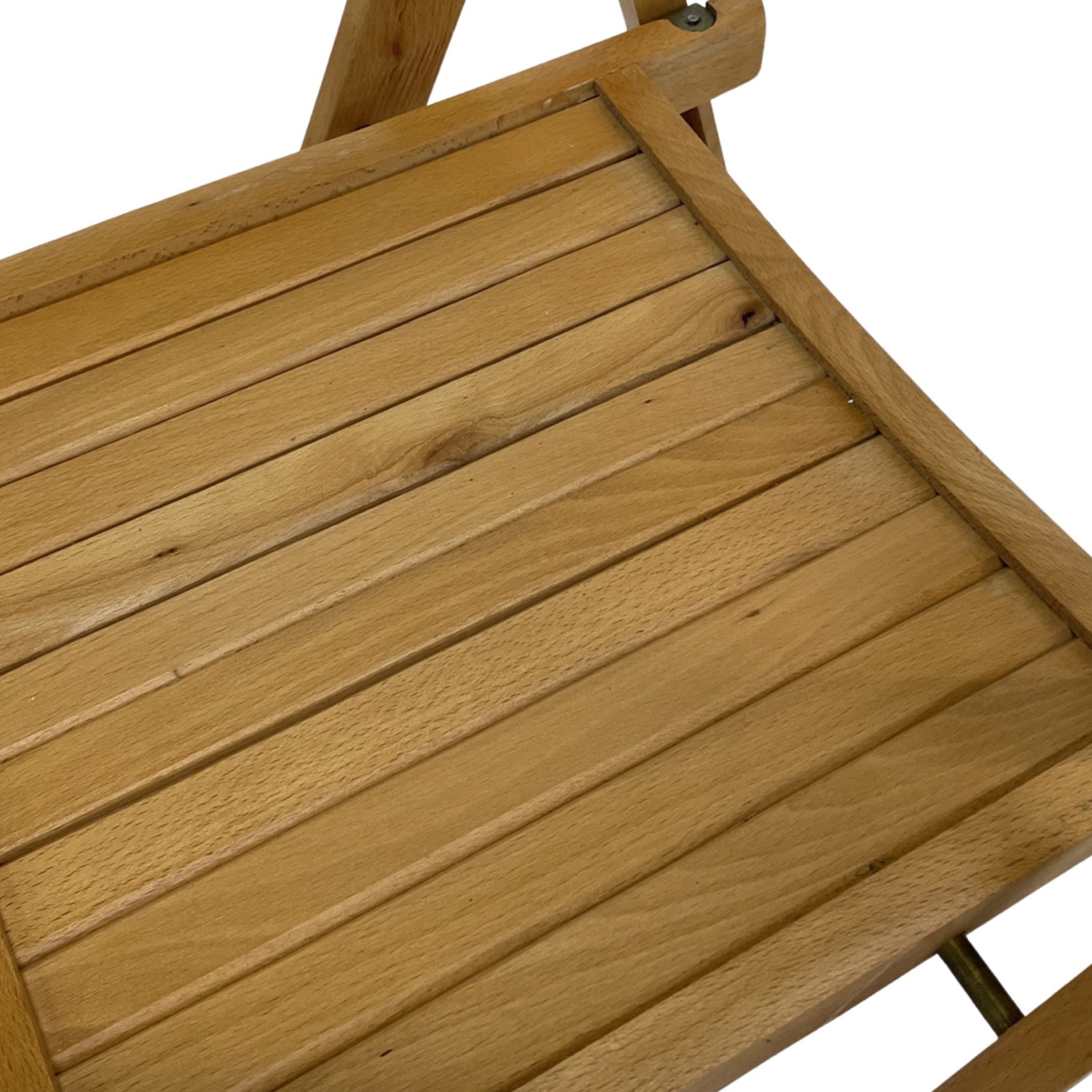 Set of four vintage wooden folding chair minimalism design 60s