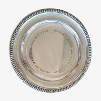 Round tray in art tin