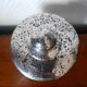 Vintage candy dish in reverse-painted glass