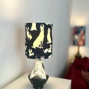 Rare design lamp in ceramic from West Germany by Bay Keramik - cordless, suitable for outdoor use.