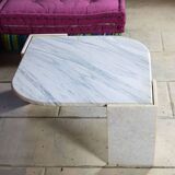 Eye-shaped marble coffee table 1970