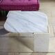 Table basse en marbre forme oeil 1970