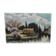 Peinture sur bois signée