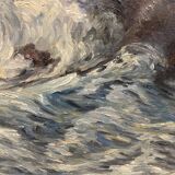 Vintage marine painting