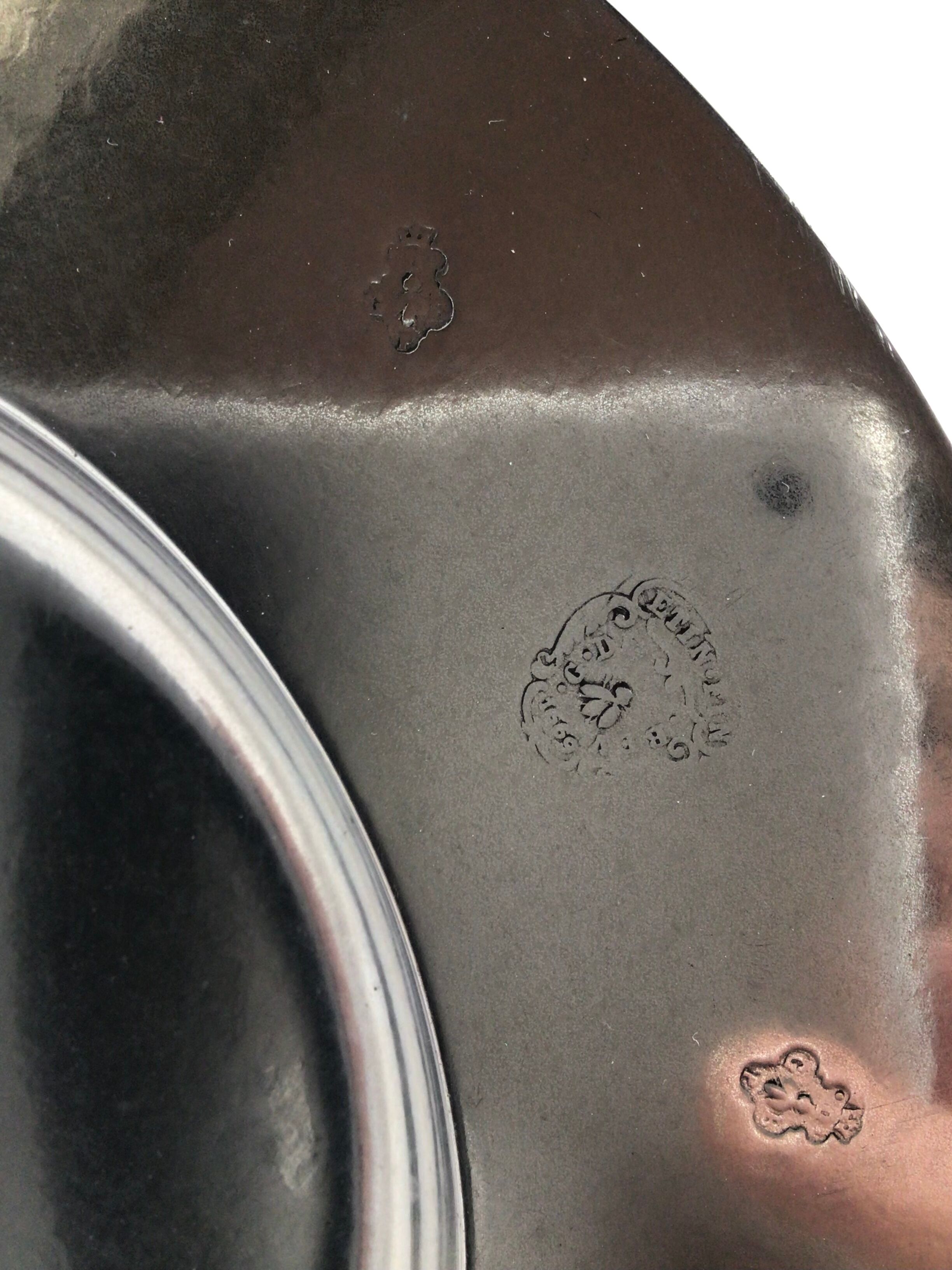 Flat plate tin fine gloss diameter 25cm